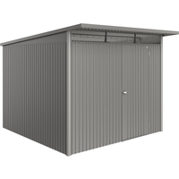 Biohort Gerätehaus 'AvantGarde Eco' Gr. A7 quarzgrau-metallic 260 x 300 cm mit Standardtür