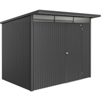 Biohort Gerätehaus 'AvantGarde ECO A5' dunkelgrau-metallic 260 x 220 cm mit Standardtür