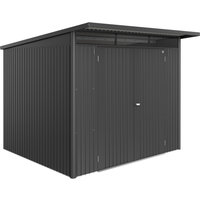 Biohort Gerätehaus 'AvantGarde ECO A6' dunkelgrau-metallic 260 x 260 cm mit Doppeltür