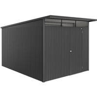 Biohort Gerätehaus 'AvantGarde ECO A8' dunkelgrau-metallic 260 x 380 cm mit Standardtür