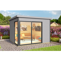 Weka Gartenhaus '412 Gr.1' grau 300 x 239,4 x 300 cm