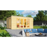 Weka Gartenhaus 'P 285' naturfarben 450 x 222,3 x 300 cm