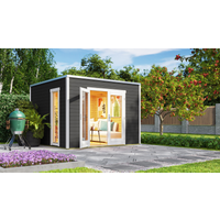 Weka Gartenhaus 'P 285' graphitgrau 300 ... Weka Gartenhaus 'P 285' graphitgrau 300 ...