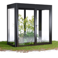 SunElements Gewächshaus 'SunGarden Energy 2.1' 233 x 128 cm mit 6 mm Acrylglas Solardach anthrazit-metallic