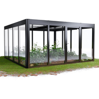 SunElements Gewächshaus 'SunGarden Energy 4.4' 443 x 443 cm mit 6 mm Solardach Acrylglas anthrazit-metallic