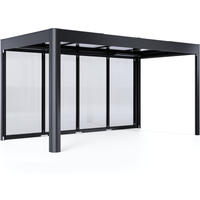 SunElements Pergola 'SunCover Select 4.2' 10 m² 433 x 233 x 229 cm 10 mm Doppelstegplatten anthrazit-metallic