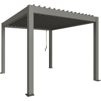 Biohort Pergola Gr. 3 quarzgrau-metallic 312 x 367,5 cm