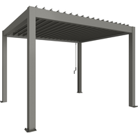 Biohort Pergola Gr. 3,5 x 3 quarzgrau-metallic 367,5 x 312 cm