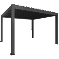Biohort Pergola Gr. 4 x 3,5 dunkelgrau-metallic 404,5 x 367,5 cm