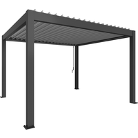 Biohort Pergola Gr. 4 x 3,5 dunkelgrau 404,5 x 367,5 cm
