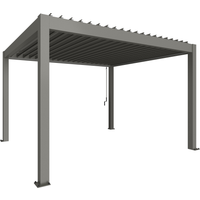 Biohort Pergola Gr. 4 x 3,5 quarzgrau-metallic 404,5 x 367,5 cm