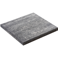 Diephaus Terrassenplatte 'T-Court Live' Beton grau/schwarz 40 x 40 x 4 cm
