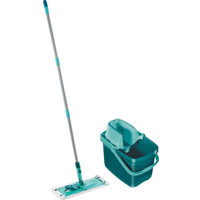 Leifheit Set "Combi Clean" Bodenwischer und Eimer mit Pressaufsatz türkis