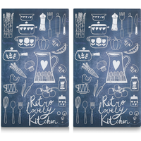 Zeller Zeller Schneidebrett 'Lovely Kitchen' mehrfarbig 52 x 0,8 x 30 cm