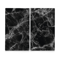 Zeller Zeller Schneidebrett 'Marmor' schwarz 52 x 0,8 x 30 cm