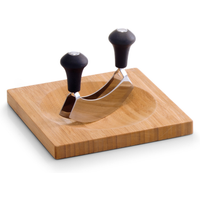 Zeller Zeller Kräuterschneidebrett naturfarben 20 x 2 x 20 cm