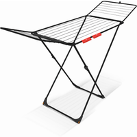 Vileda Wäscheständer 'Universal Ultimate Black' schwarz rollbar 199 x 55 x 93 cm