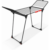Vileda Wäscheständer 'King Ultimate Black' schwarz rollbar 57 x 106 cm