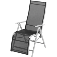 toom Relaxliegestuhl 'Meike' schwarz 59 x 114 x 74 cm
