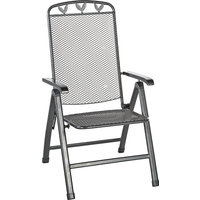 greemotion Greemotion Gartenstuhl 'Toulouse' klappbar Stahl grau 58 x 108 x 64 cm