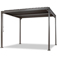 Lamellenpavillon 'Mina' anthrazit 300 x 230 x 300 cm