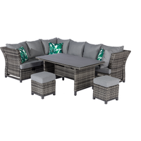 Lounge-Set 'Thea' anthrazit 5-teilig
