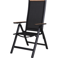 Klappsessel 'Lana' schwarz 60 x 111 x 60 cm