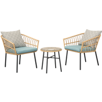 Balkonmöbel-Set 'Boho' mehrfarbig 3-teilig, inkl. Kissen