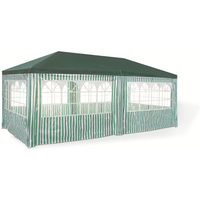 Pavillon grün/weiß gestreift 295 x 590 cm
