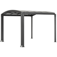 Pavillon 'Zora' grau 290 x 230 x 290 - 560 cm, ausziehbar
