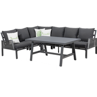 Gartenmöbel-Set 'Hedi' grau 4-teilig