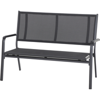 Siena Garden Gartenbank 'Tesoro' 2-Sitzer Aluminium anthrazit 138,5 x 97 x 67 cm