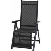Siena Garden Liegestuhl 'Tesoro' klappbar Aluminium schwarz 60,5 x 111 x 72 cm
