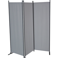 Angerer Freizeitmöbel Paravent 3-teilig Bezug Swingtex Polyacryl hellgrau 165 x 171 cm