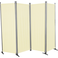 Angerer Freizeitmöbel Paravent 4-teilig Bezug Polyethylen beige 165 x 228 cm