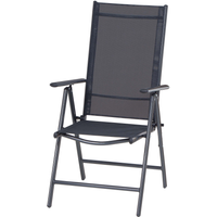 Klappsessel 'Saturn' schwarz 56 x 108 x 67 cm