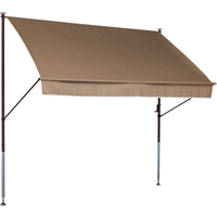Angerer Freizeitmöbel Klemmmarkise 'Style' mit Volant/wasserabweisend 150 x 150 cm
