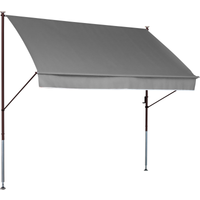 Angerer Freizeitmöbel Klemmmarkise 'Style' mit Volant/wasserabweisend 350 x 150 cm