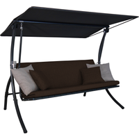Angerer Freizeitmöbel Hollywoodschaukel 'Motion Smart' coffe 3-Sitzer 210 x 145 x 160 cm