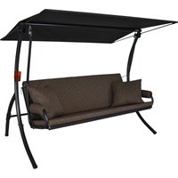 Angerer Freizeitmöbel Hollywoodschaukel 'Elegance Joy' 3-Sitzer taupe 210 x 160 x 145 cm