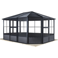 Sojag Pavillon 'Charleston' anthrazit 384 x 384 x 281 cm