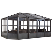 Sojag Pavillon 'Charleston' anthrazit 384 x 594 x 281 cm