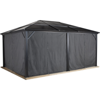 Sojag Vorhang-Set für Pavillon 'Meridien 1216' dunkelgrau