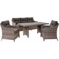 Gartenmöbel-Set 'Luise' braun 4-teilig
