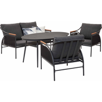 Gartenmöbel-Set 'Farina' grau 4-teilig