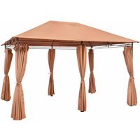 Pavillon 'Bianca' terracottafarben 392 x 293 x 270 cm