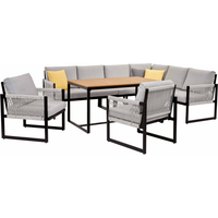 toom Ecklounge-Set 'Lara' grau 4-teilig