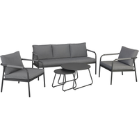 Gartenmöbel-Set 'Kleo' grau 5-teilig