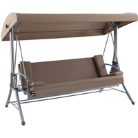toom Hollywoodschaukel 'Sophia' 3-Sitzer taupe 240 x 174 x 120 cm