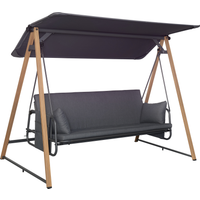 toom Hollywoodschaukel 'Elena' 3-Sitzer grau 242 x 135 x 173 cm